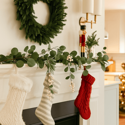 Christmas  -  Winter Berry Eucalyptus Garland  -  60450752