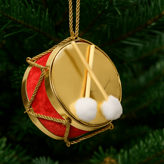 Christmas  -  Drum Christmas Tree Decoration - 11cm  -  60450754