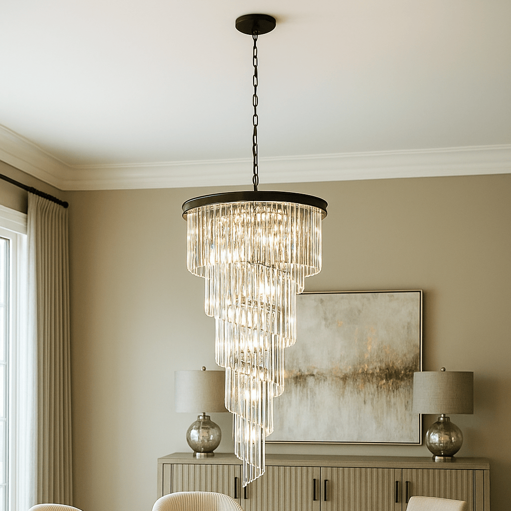 Lights  -  Atlanta 16 Light Pendant Chandelier - Black  -  60450761