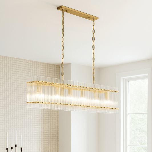 Lights  -  Brooklyn 7 Light Pendant Light - Gold  -  60450766