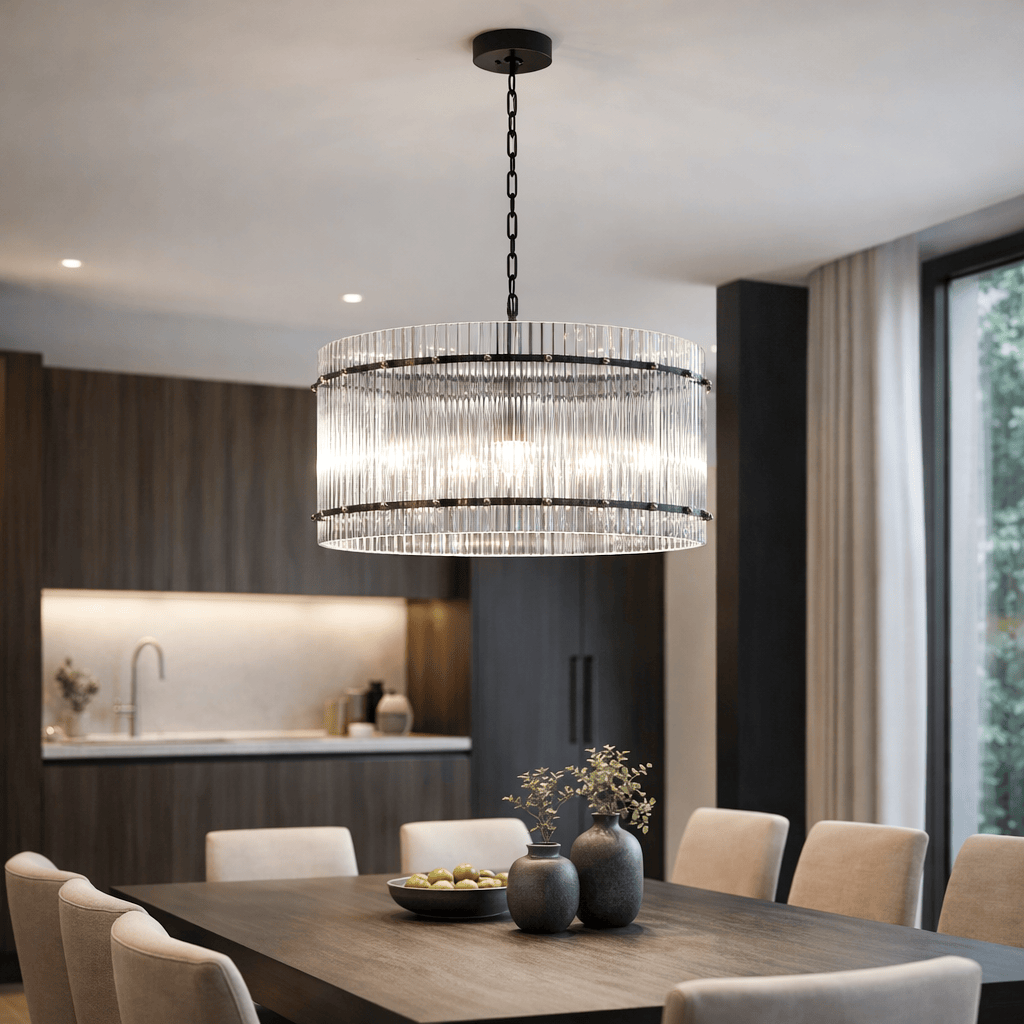  -  Brooklyn 6 Light Pendant Light - Black  -  60450770