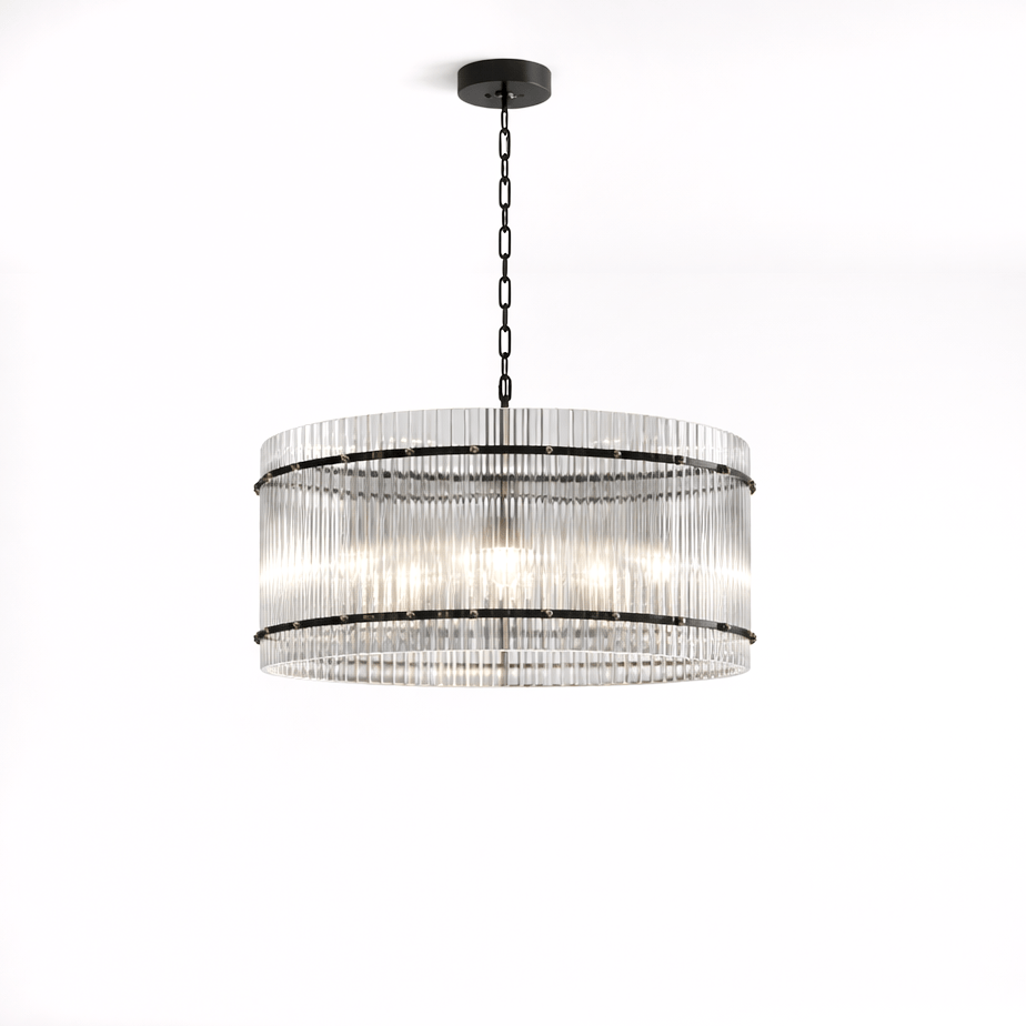  -  Brooklyn 6 Light Pendant Light - Black  -  60450770
