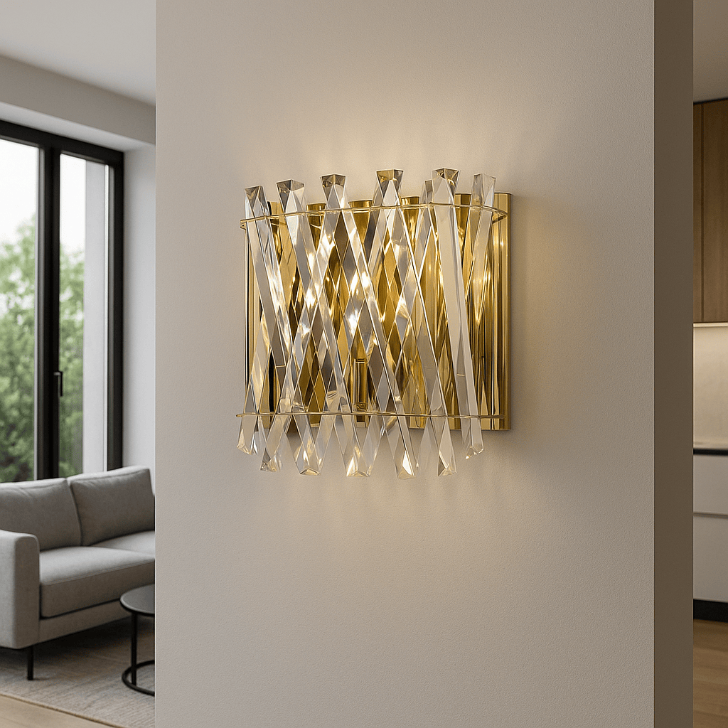 Lights  -  Alexander 2 Light Bracket Gold Wall Light  -  60450772