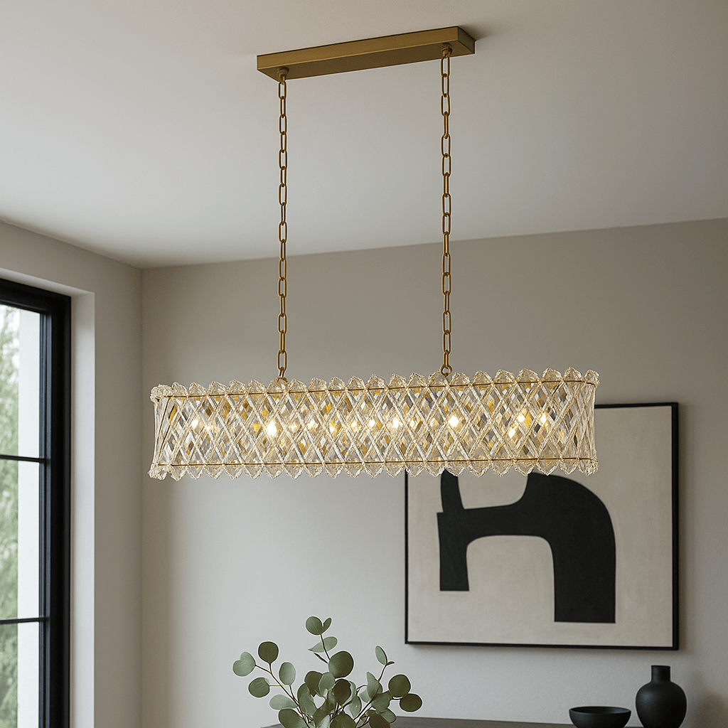 Lights  -  Detroit 10 Light Bar Pendant Gold Light  -  60450773