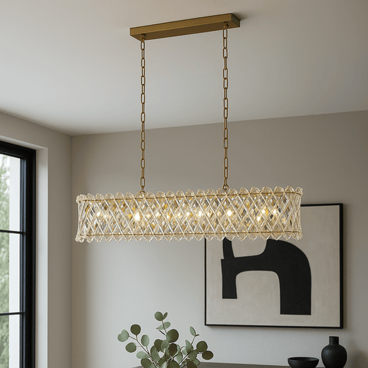 Lights  -  Detroit 10 Light Bar Pendant Gold Light  -  60450773