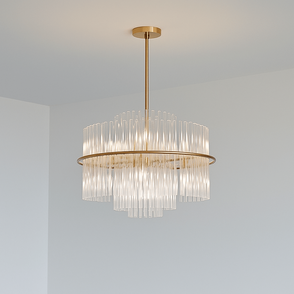 Lights  -  Houston 18 Light Gold Pendant Light  -  60450781