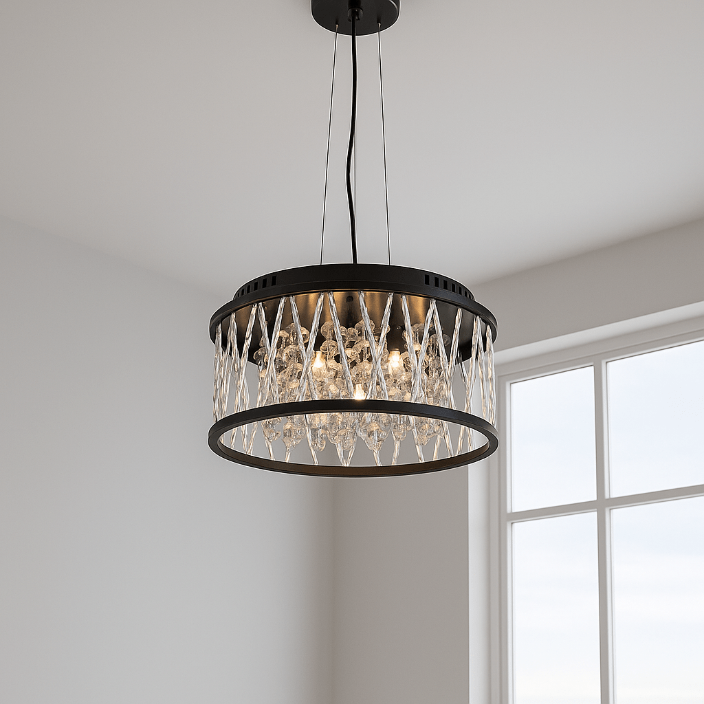 Lights  -  Dortmund 3 Light Pendant Light - Black  -  60450785