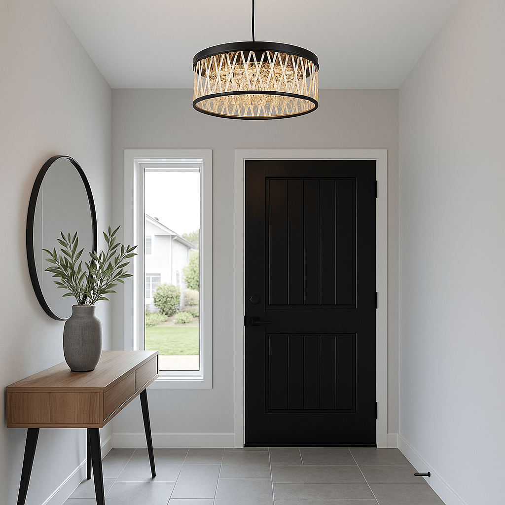 Lights  -  Dortmund 6 Light Pendant Light - Black  -  60450788