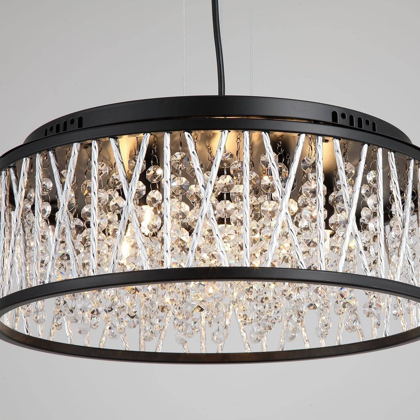 Lights  -  Dortmund 6 Light Pendant Light - Black  -  60450788