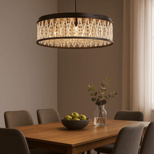 Lights  -  Dortmund 9 Light Pendant Light - Black  -  60450791