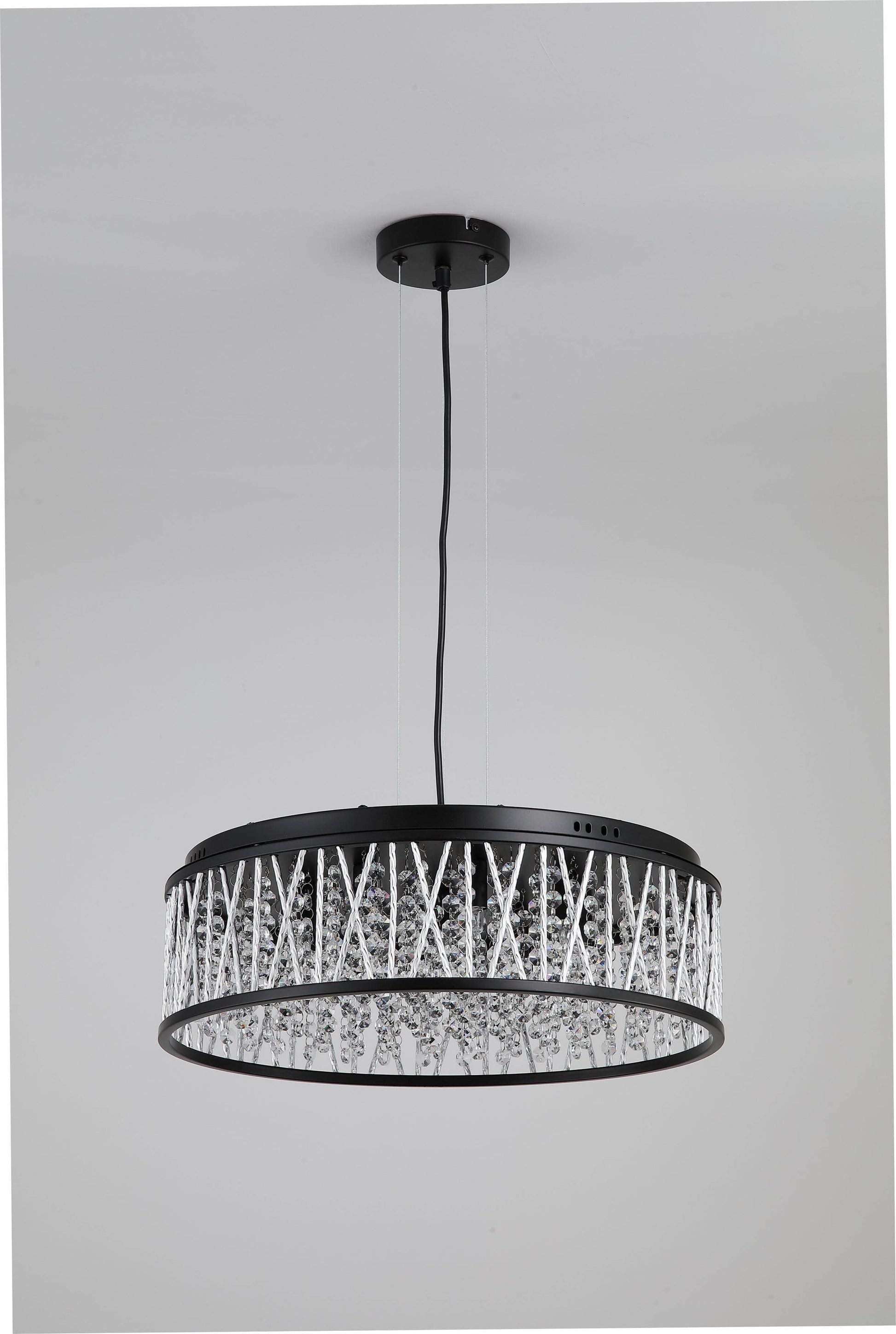 Lights  -  Dortmund 9 Light Pendant Light - Black  -  60450791