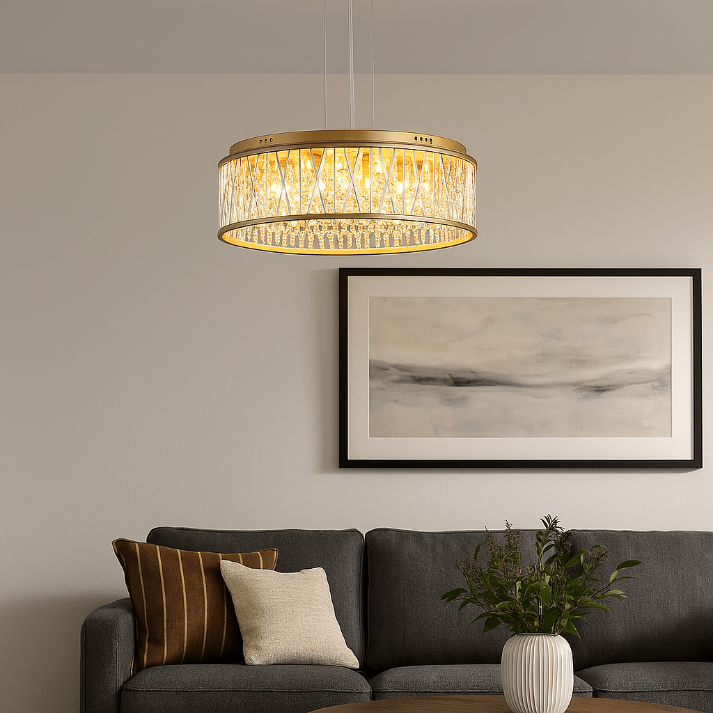 Lights  -  Dortmund 9 Light Pendant Light - Gold  -  60450792