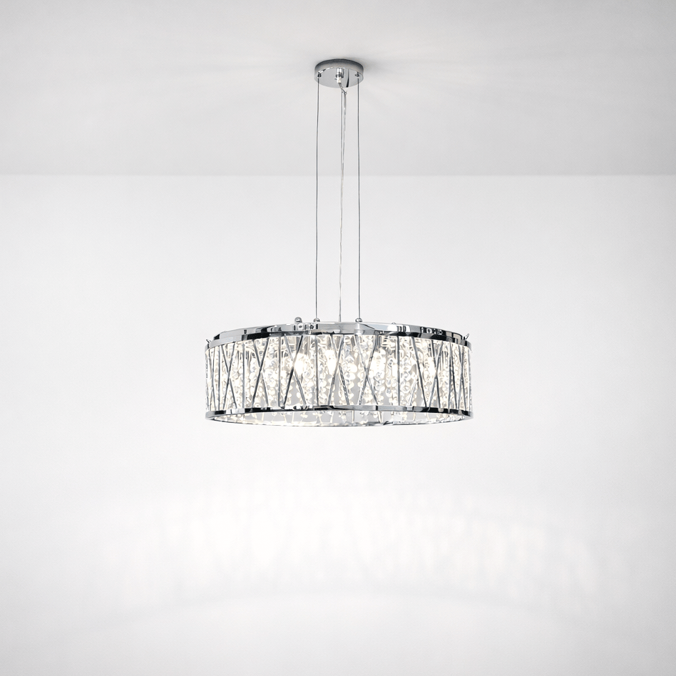 Lights  -  Dortmund 9 Light Pendant Light - Chrome  -  60450793