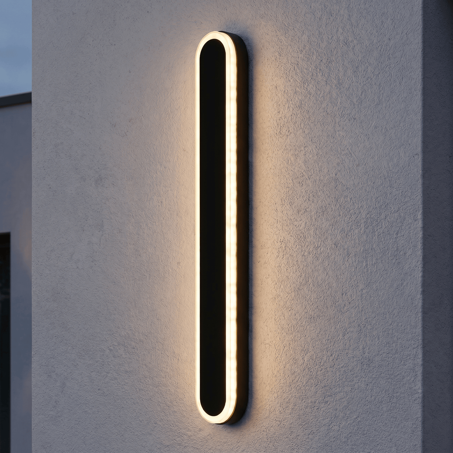 Lights  -  Freiberg LED Large Outdoor Wall Light - Black  -  60450795