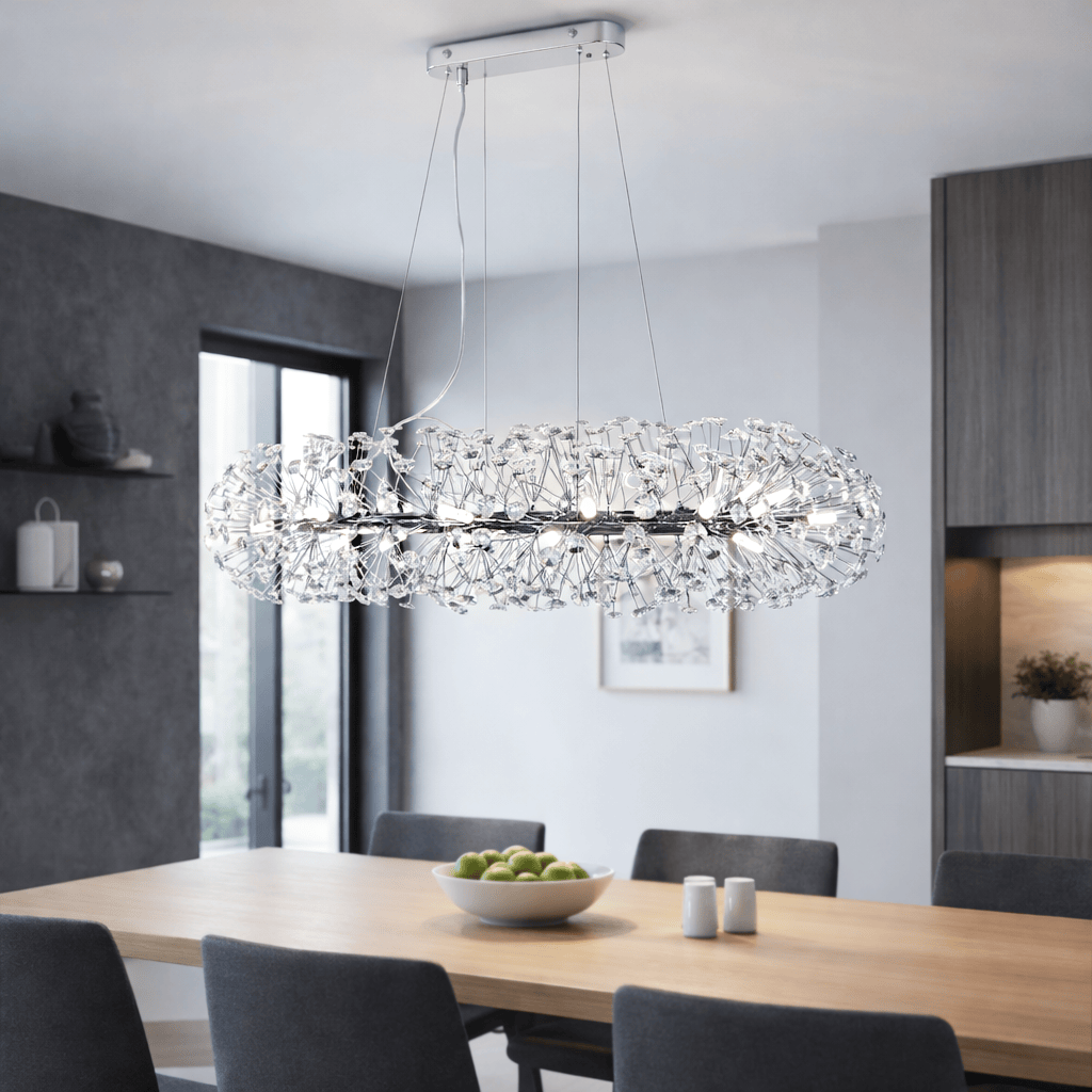Lights  -  Mainz 18 Light Oval Pendant Light - Chrome  -  60450798