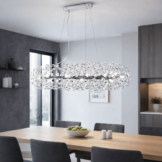 Lights  -  Mainz 18 Light Oval Pendant Light - Chrome  -  60450798