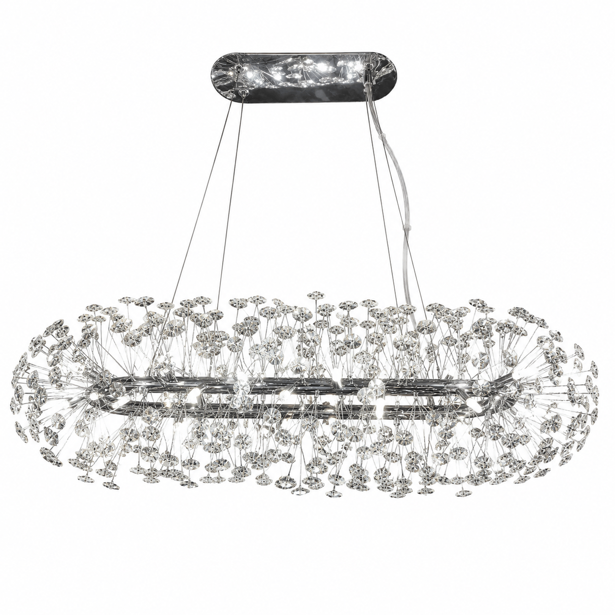 Lights  -  Mainz 24 Light Oval Pendant Ceiling Light - Chrome  -  60450800