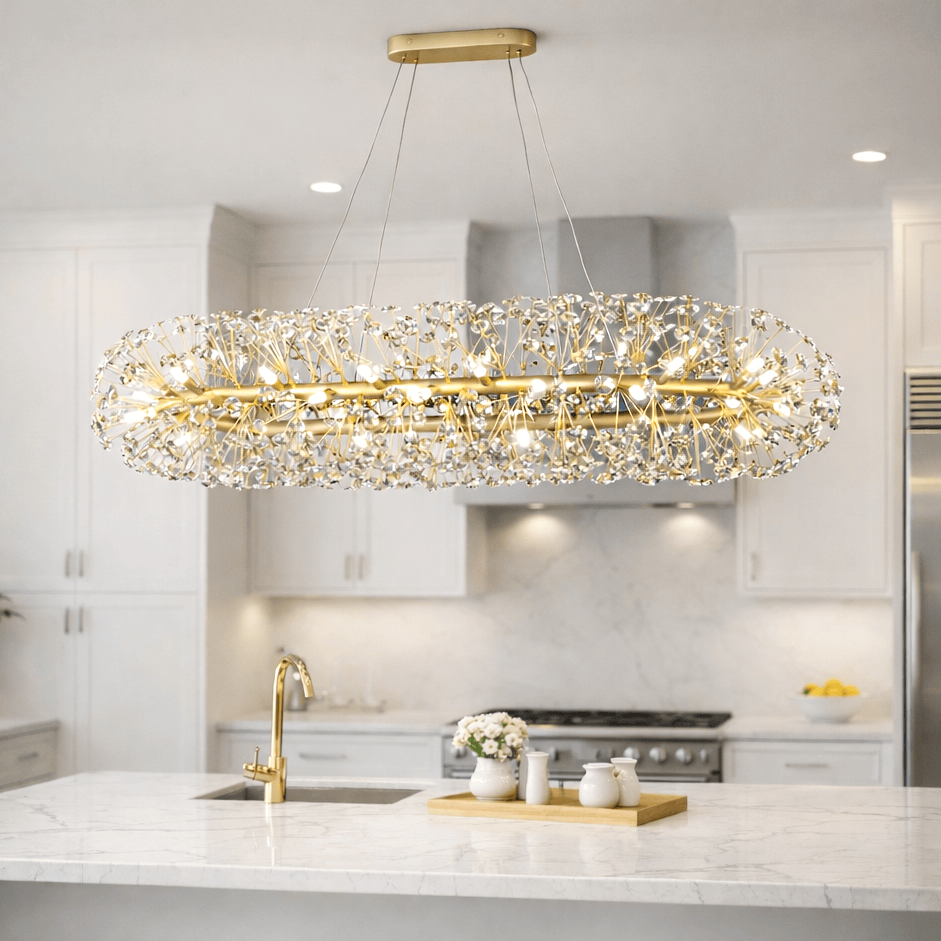 Lights  -  Mainz 24 Light Oval Pendant Light - Gold  -  60450801