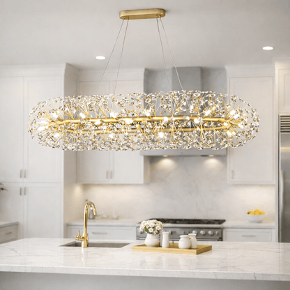 Lights  -  Mainz 24 Light Oval Pendant Light - Gold  -  60450801