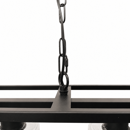 Lights  -  Leipzig 4 Light Pendant Ceiling Light - Black  -  60450803