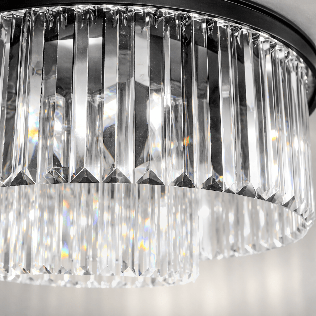 Lights  -  Cologne 6 Light Flush Ceiling Light - Black  -  60450805