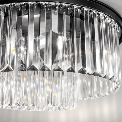 Lights  -  Cologne 6 Light Flush Ceiling Light - Black  -  60450805