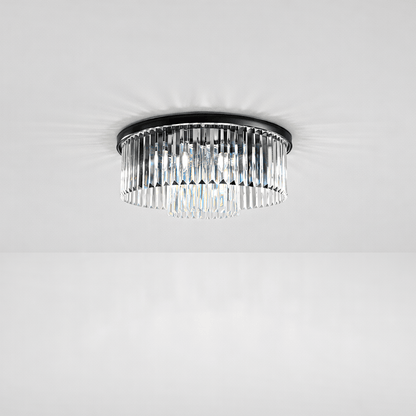 Lights  -  Cologne 6 Light Flush Ceiling Light - Black  -  60450805