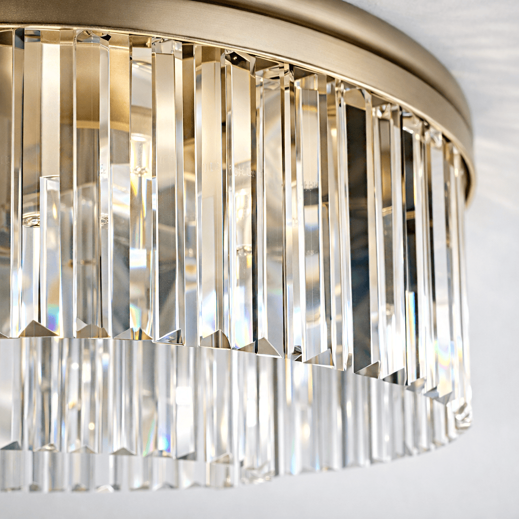 Lights  -  Cologne 6 Light Flush Ceiling Light - Gold  -  60450806