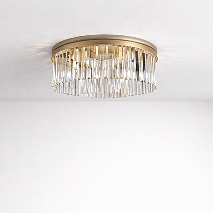 Lights  -  Cologne 6 Light Flush Ceiling Light - Gold  -  60450806