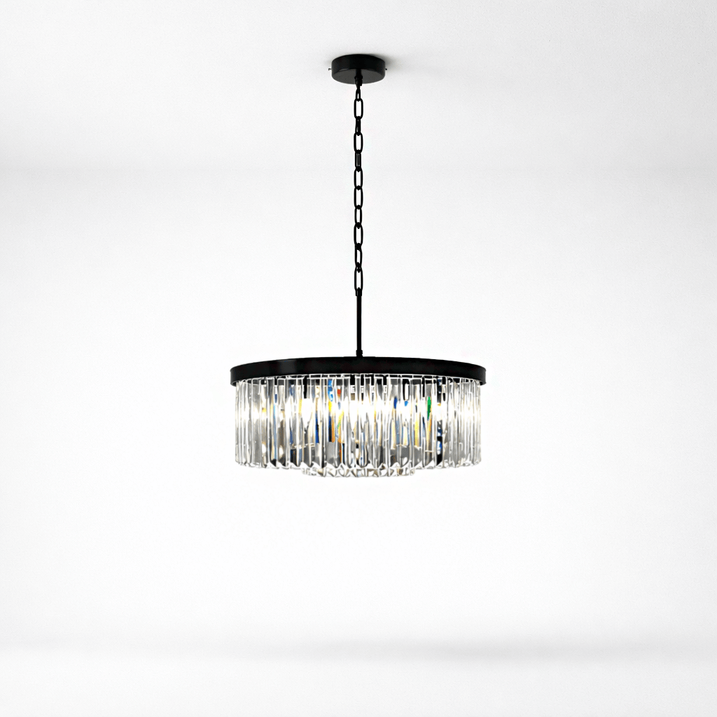 Lights  -  Cologne 6 Light Pendant Ceiling Light - Black  -  60450809