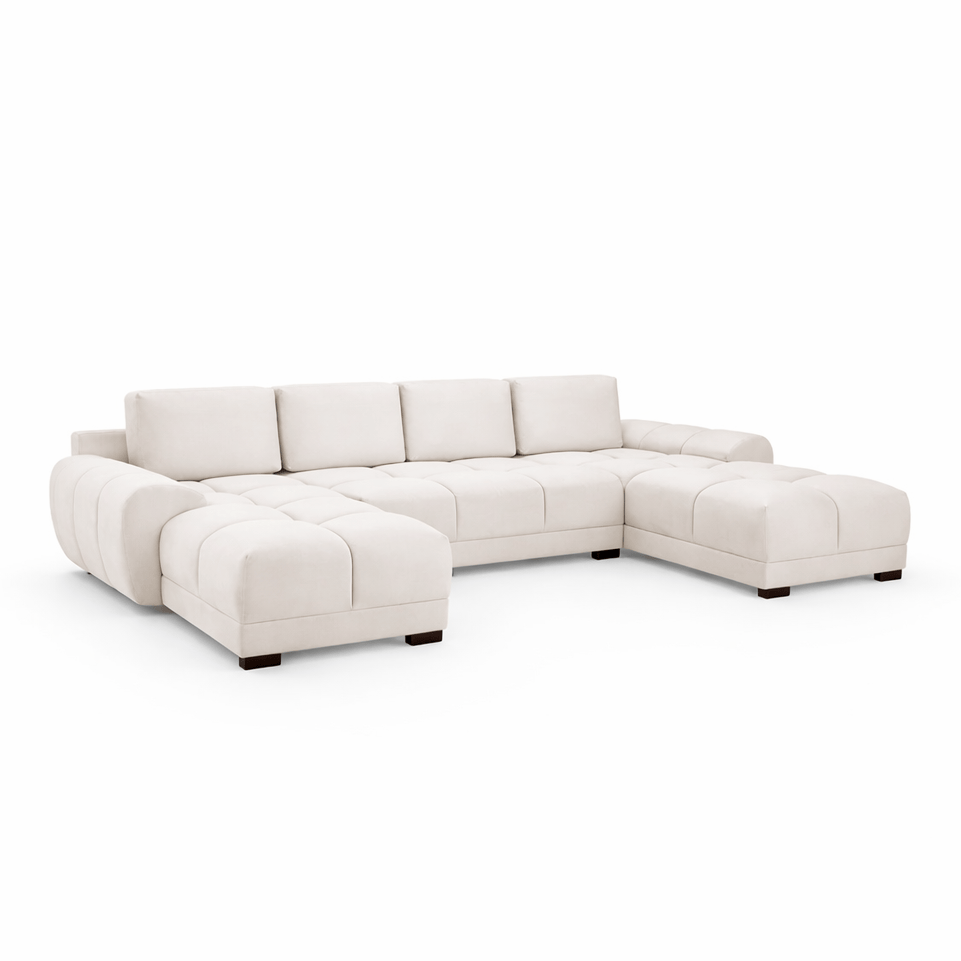 Furniture  -  Baltimore U-Shaped Sofa  - Cream  -  60450814