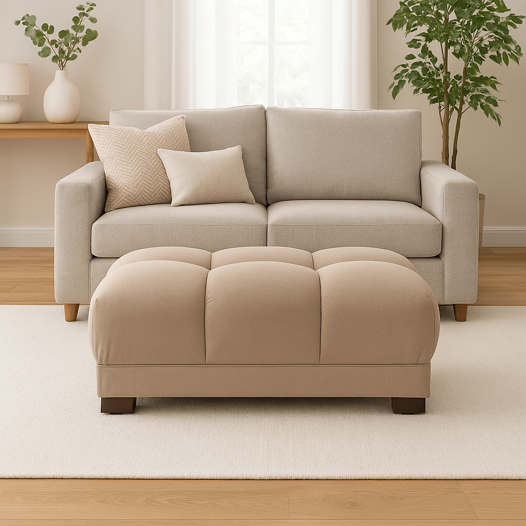 Furniture  -  Baltimore Footstool - Mocha  -  60450817