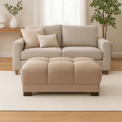 Furniture  -  Baltimore Footstool - Mocha  -  60450817
