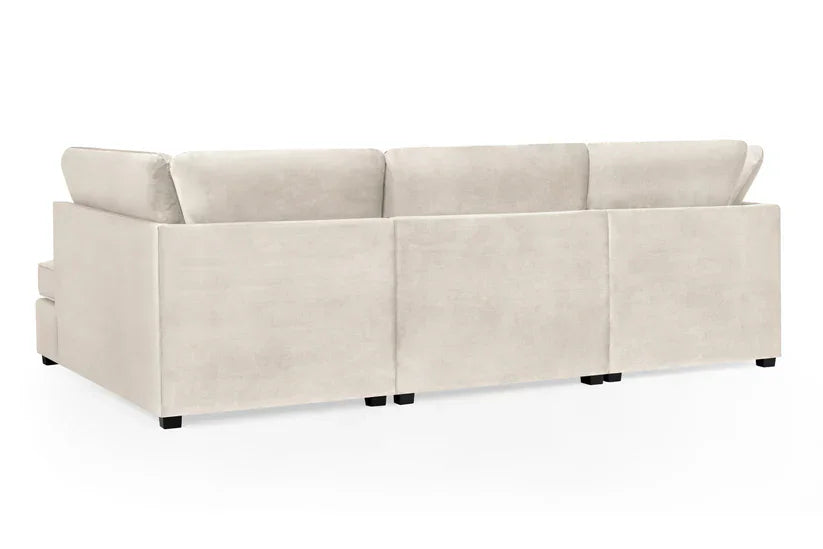 Outlet Sofas  -  Outlet Denver U-Shape Corner Sofa - Beige  -  60450822