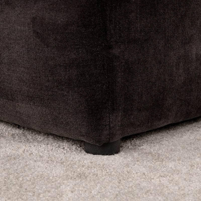 Furniture  -  Maine Left Hand Facing Corner Sofa - Black  -  60450823