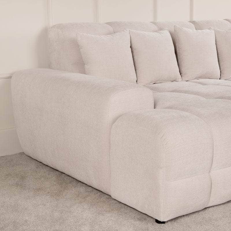 Furniture  -  Maine Left Hand Facing Corner Sofa - Cream  -  60450825
