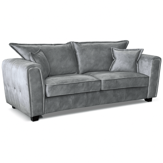 Outlet Sofas  -  Outlet Venus 3 Seater Sofa - Silver  -  60450831