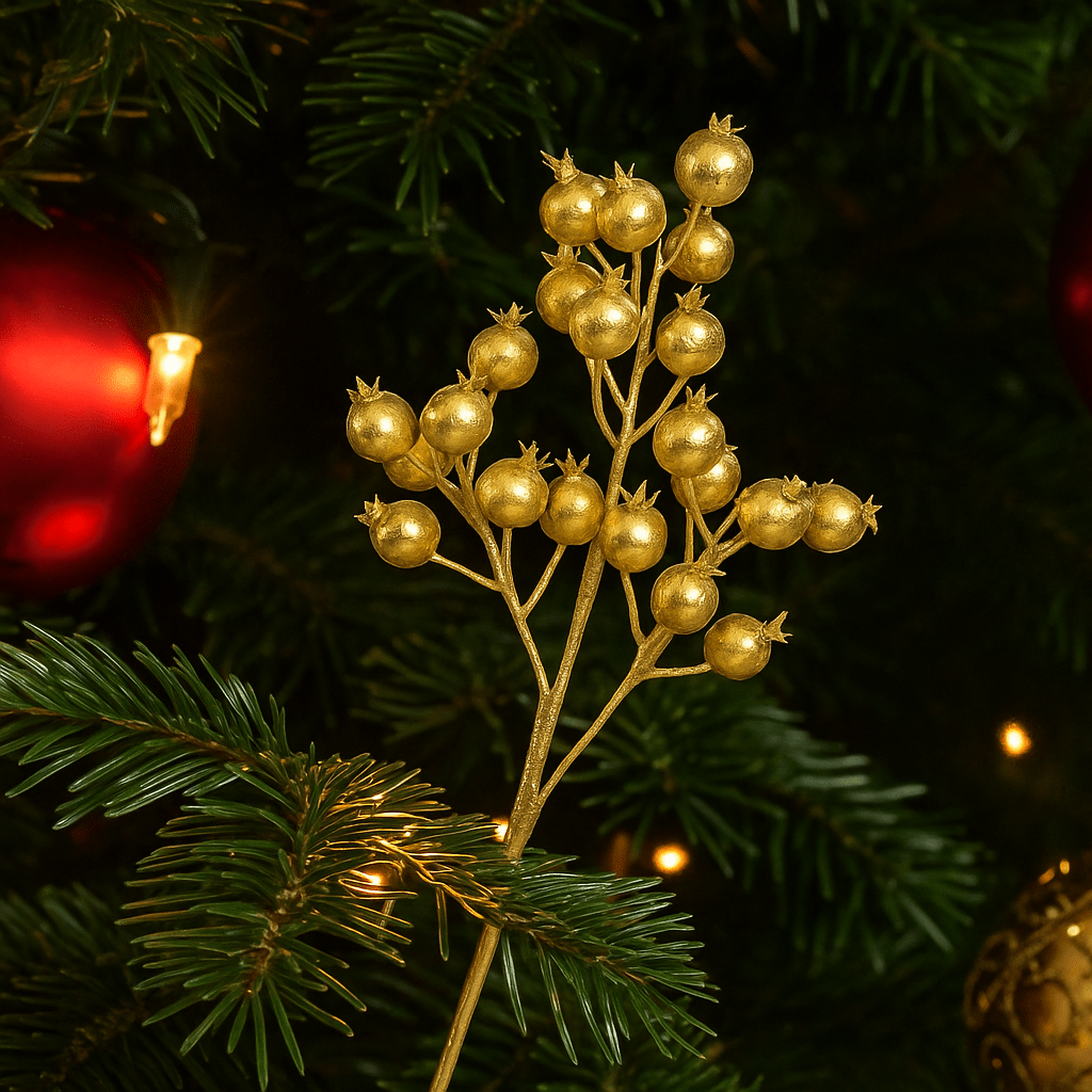 Christmas  -  Champagne Large Berry Spray - 40cm  -  60450841