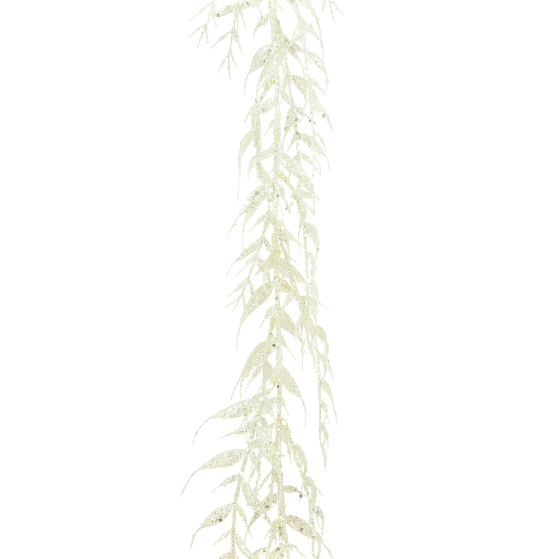 Christmas  -  White Leaf Garland - 180cm  -  60450859