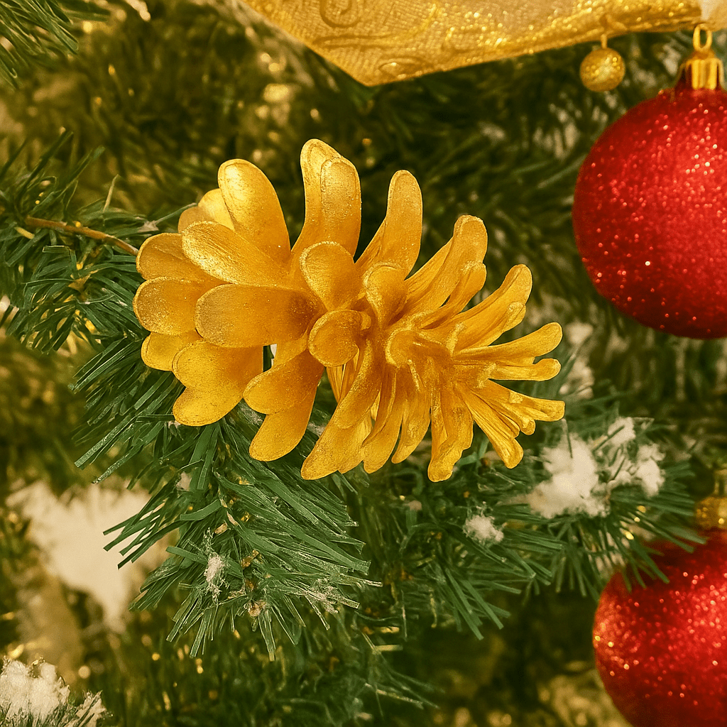 Christmas  -  Pinecone Pick Gold - 25cm  -  60450884