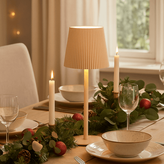 Lights  -  Cream Table Lamp - 10 x 36cm  -  60483928