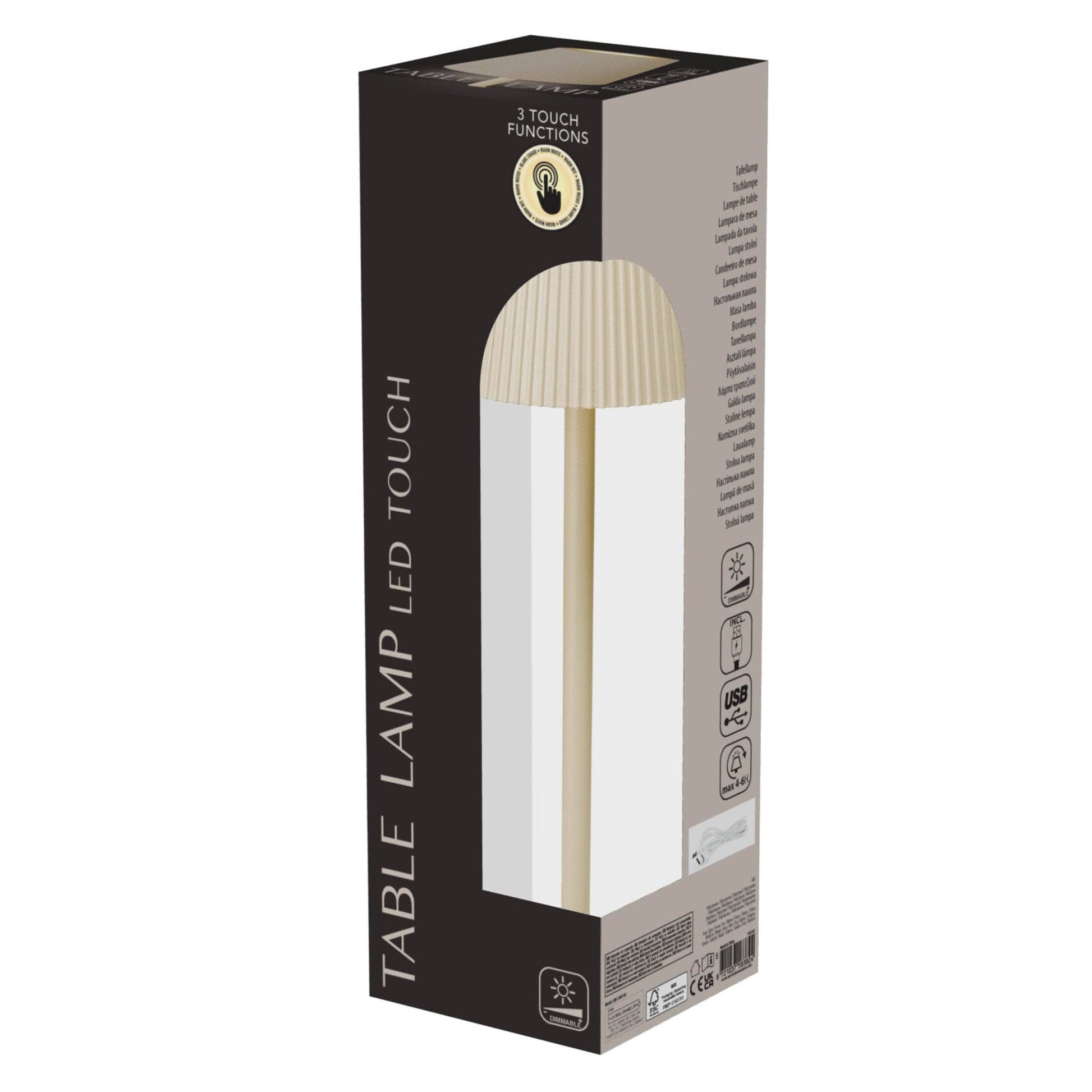Lights  -  Cream Table Lamp - 10 x 36cm  -  60483928