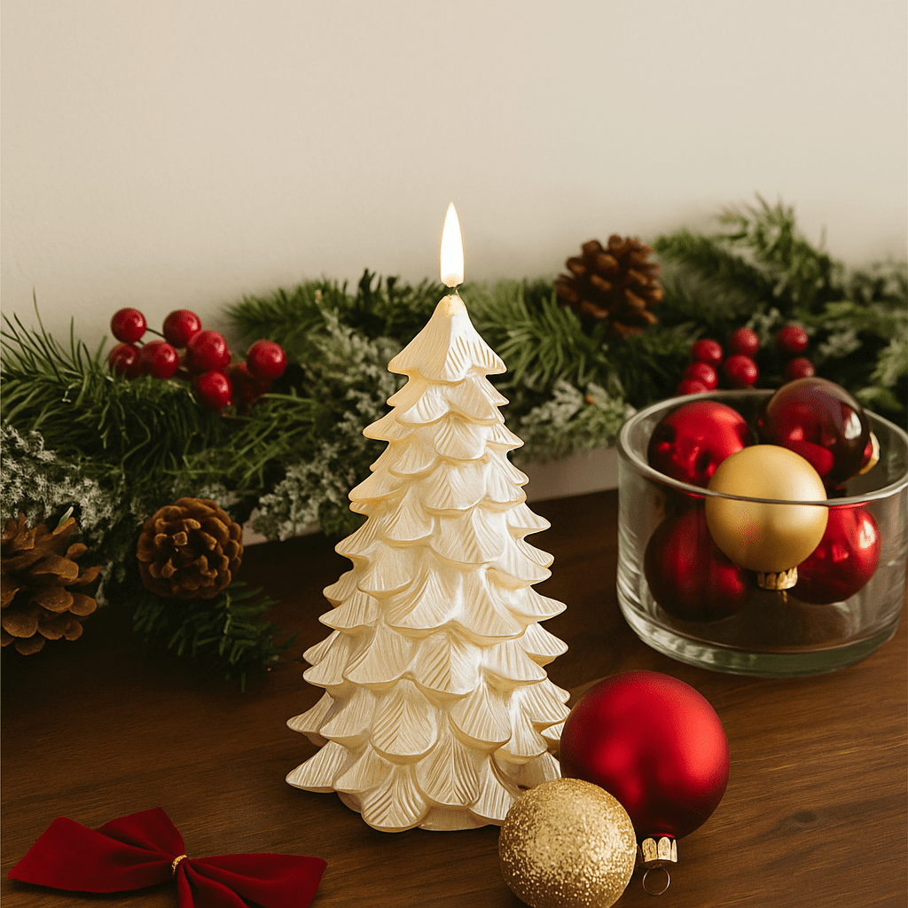 Christmas  -  LED Christmas Tree Candle - 17cm  -  60483932