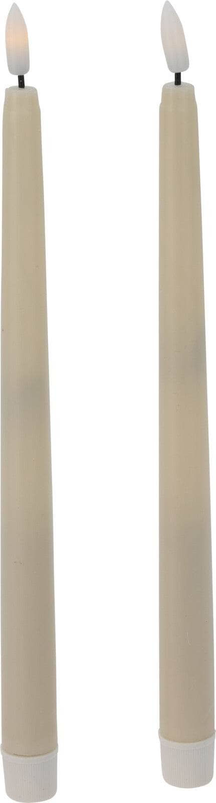 Christmas  -  Ivory Dinner Candles 2 Pack - 27cm  -  60483934