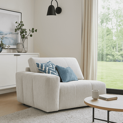 Austin Left Hand Facing Sofa Section - Grey (Special Order)