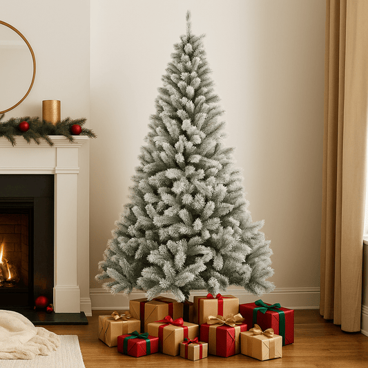 Christmas  -  Canada Frosted Spruce Christmas Tree - 8ft  -  60483946