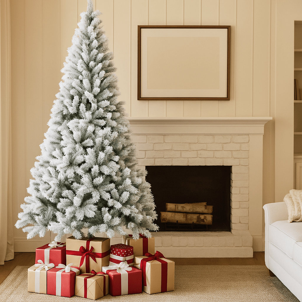 Christmas  -  Canada Frosted Spruce Christmas Tree - 8ft  -  60483946