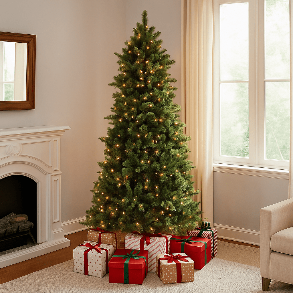 Christmas  -  Edmonton Spruce LED Pre-lit Christmas Tree - 7ft  -  60483947