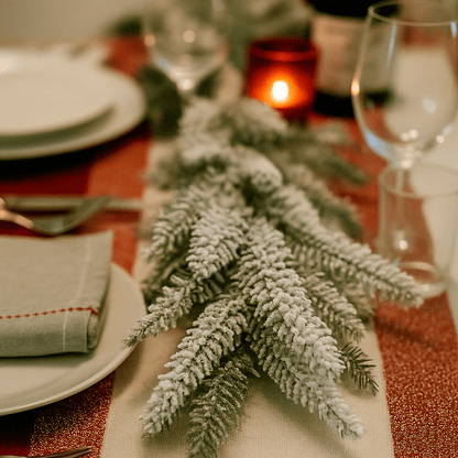 Christmas  -  Natural Frost Tipped Christmas Garland - 1.5m  -  60483976