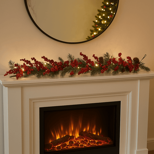 Christmas  -  Red Berry Garland - 1.2m  -  60483977